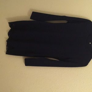 A blue dark blue dress